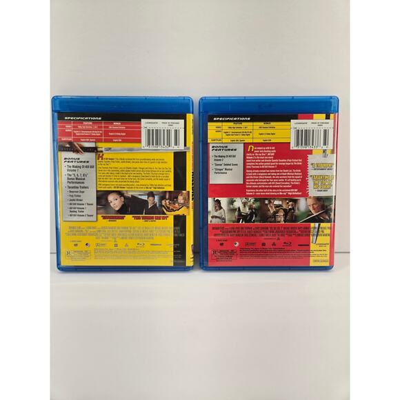 Kill Bill: Vol. 1/ Kill Bill: Vol. 2 (2-Pack) (PREVIOUSLY VIEWED Blu Ray Bundle) - Picture 2 of 3